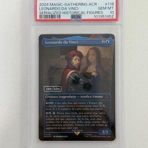 Magic: The Gathering Leonardo da Vinci Card graded PSA 10
